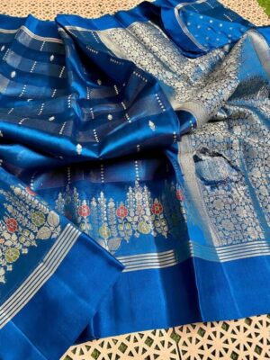 anarasi Raw mango silk Saree Premium quality unique design  beautiful new pattern border and fabric  Gorgeous pallu design with blouse pcs
