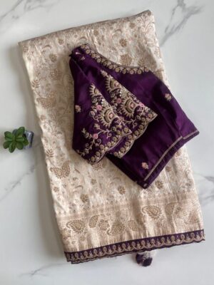 Pure Banarasi pattu saree