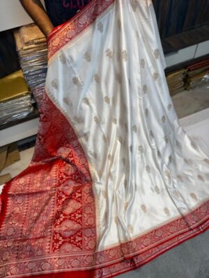Banarasi handloom mashrum silk fab saree