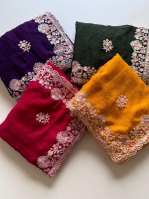 Soft Crush Silk Fabric saree