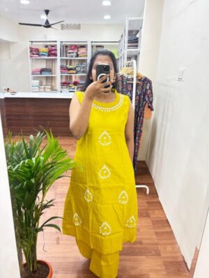Mirror work 2 piece kurta set