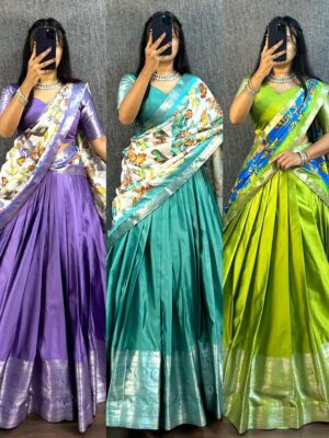 Aura Silk With Narayanpet Patta
