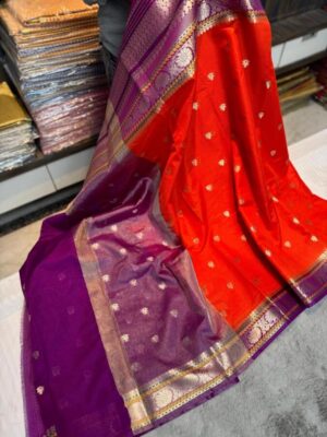 Banarasi dyable dupion soft silk saree