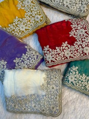 Space Silk Fabric Saree