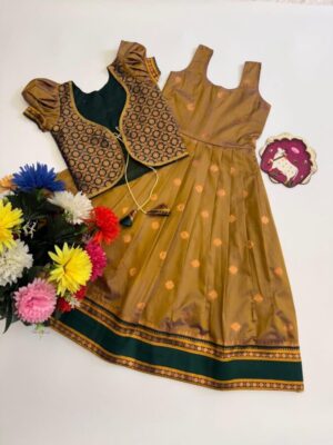 Soft Silk Narayanpet Border With Zari Weaving jacquard Border *  Full Stitched