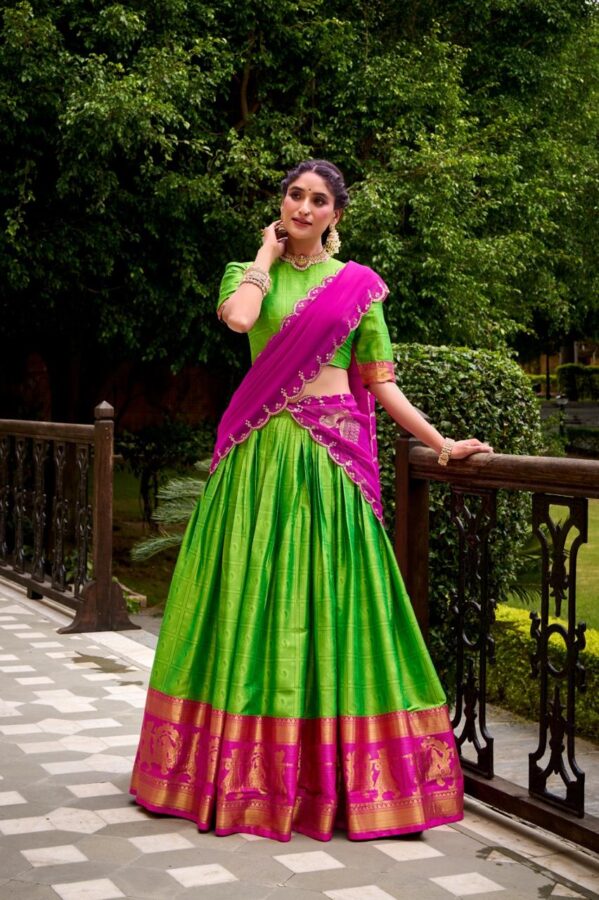 Poly Cotton Half Saree - Image 7