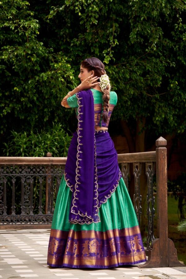 Poly Cotton Half Saree - Image 3