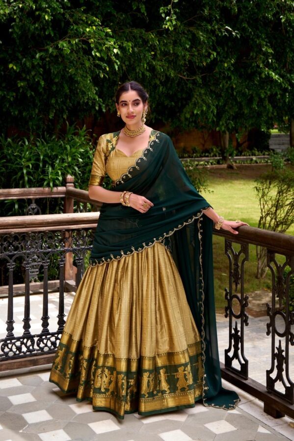 Poly Cotton Half Saree - Image 5