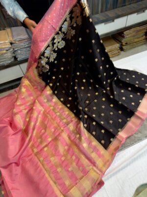 Bnarasi dybl dupion soft silk fabric