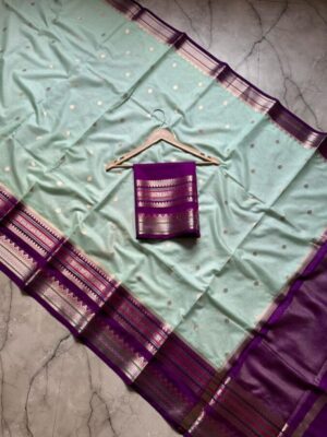 Bnarasi dybl dupion soft silk fabric Saree