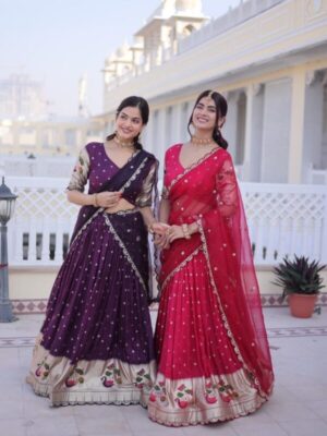 LEHENGA CHOLI DUPATTA SET*