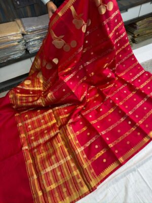 Bnarasi green Rao mango  soft silk fabric saree