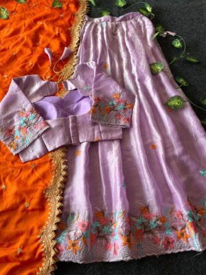 Exclusive Thread Embroidery Lehengha
