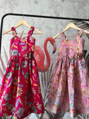 Kids Position fabric gown