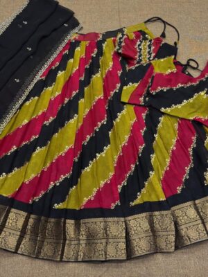 Elegance in every Print – Foil print Heavy Soft Marshmello lehenga
