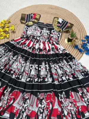 New Launching For summer wear the most trending Full Stitched Premium Muslin Cotton Frock Gown adding a touch of glamour and elegance to your look For Festive Season
