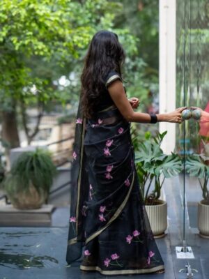 Primium Pure Kota Doriya Silk With Lotus Mluty Thread Work
