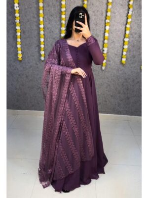 Launching this beautiful Gown with attractive dupata
