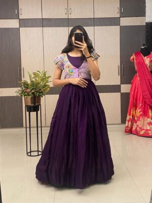 New Launching Viscose Position Print Jacket Gown