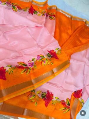 MANGALAGIRI DIGITAL PRINT PATTU BY COTTON SAREE
