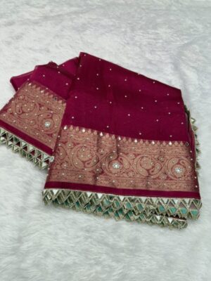 Saree Fabric: High-Quality Tissue Silk  / Banarasi saree