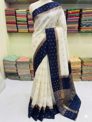 BANARASI SEMI KATAN SIK DYED SAREES